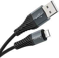 USB кабель для iPhone с разъемом Lightning HOCO X38 Cool (2,4 А, 1m) Black