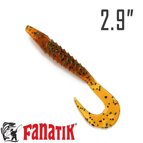 Bulava Twister 2.9" (73 мм.) 5 шт. силікон Fanatik колір 004