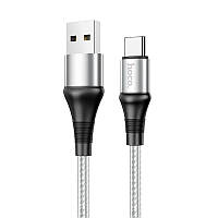 USB кабель с разъемом Type-C HOCO X50 Excellent charging data cable (3 А, 1m). Grey