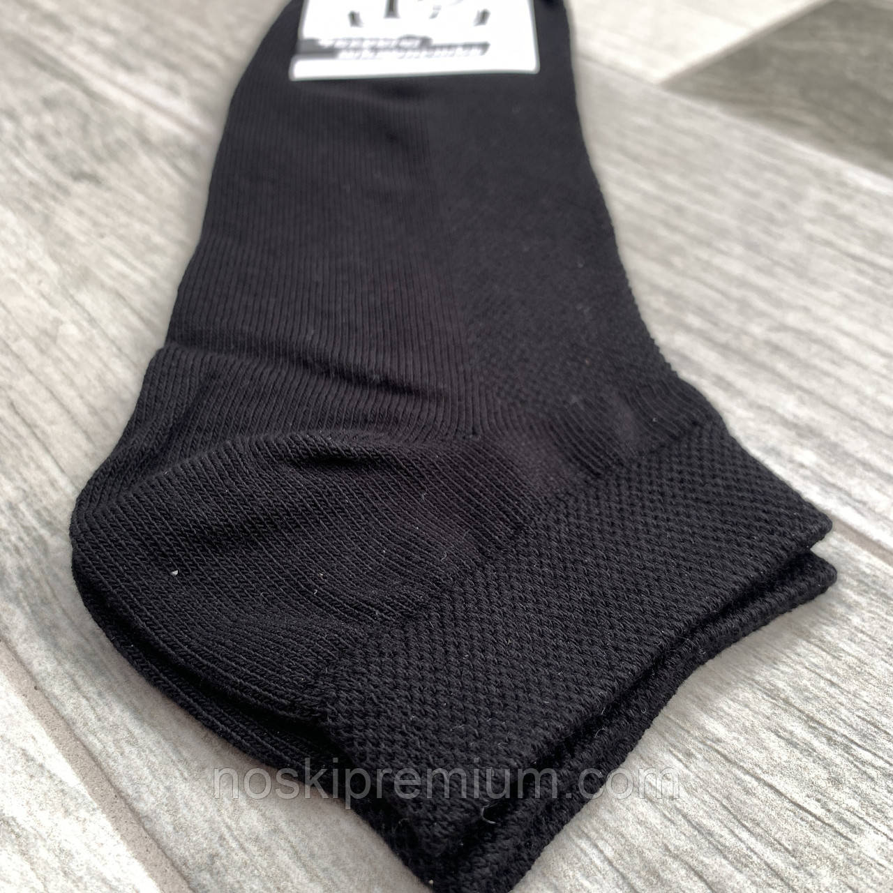Носки мужские короткие хлопок с сеткой Lux Socks Топ-тап, арт. М-105, размер 27-29, чёрные, 07710 - фото 2 - id-p1628554436