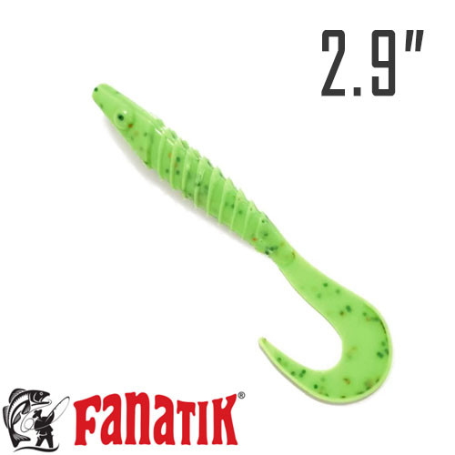 Bulava Twister 2.9" (73 мм.) 5 шт. силікон Fanatik колір 020, фото 1