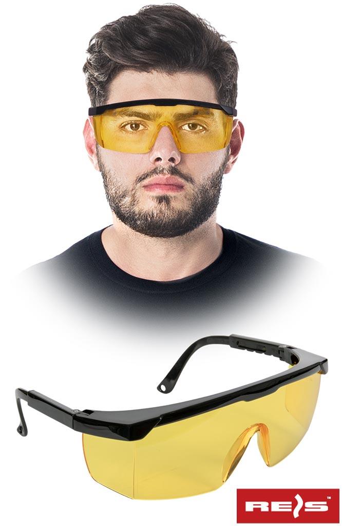 Окуляри захисні жовті REIS Польща, фото 1