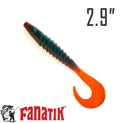 Bulava Twister 2.9" (73 мм.) 5 шт. силікон Fanatik колір 027, фото 1