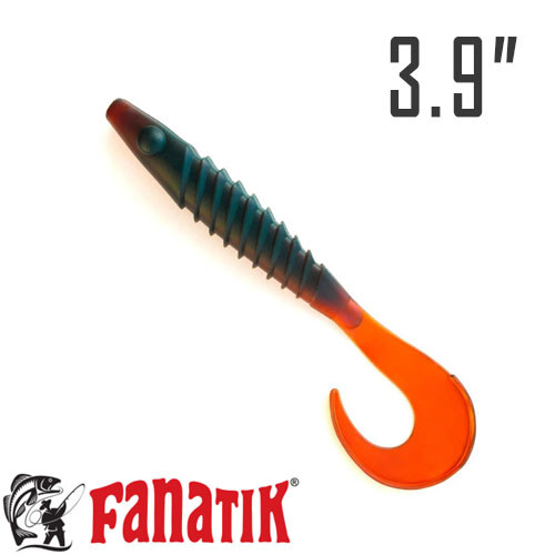 Bulava Twister 3.9" (99 мм) 4 шт. силікон Fanatik колір 027, фото 1