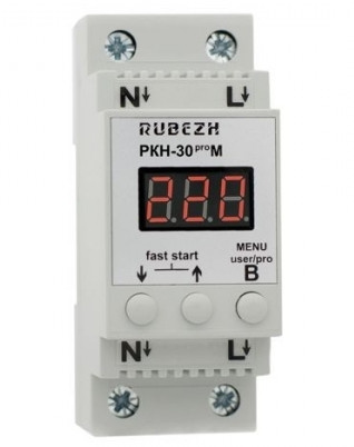 Реле контролю напруги РУБЕЖ РКН-30proМ, фото 1
