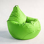 Кресло мешок салатовый Оксфорд, Крісло мішок салатове, Безкаркасне крісло груша салатовий, пуфик мешок кресло груша салатовая, фото 4
