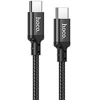 Кабель для зарядки телефона и ноутбука USB Type-C to USB Type-C HOCO X14 |1M, 3A, 60W| Черный