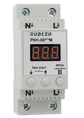 Реле контролю напруги РУБЕЖ РКН-60prom, фото 1