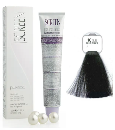 Крем-фарба без аміаку Screen Purease Color Cream 1C (1.1) 100 мл