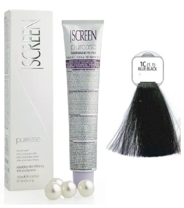 Крем-фарба без аміаку Screen Purease Color Cream 1C (1.1) 100 мл, фото 1