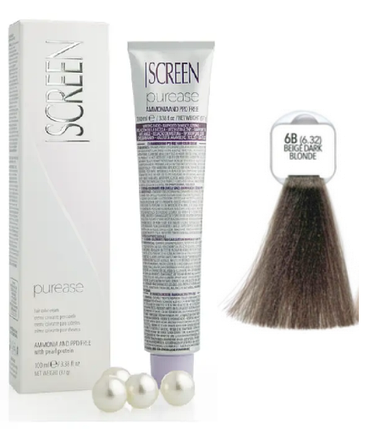 Крем-фарба без аміаку Screen Purease Color Cream 6B (6.32) 100 мл, фото 1