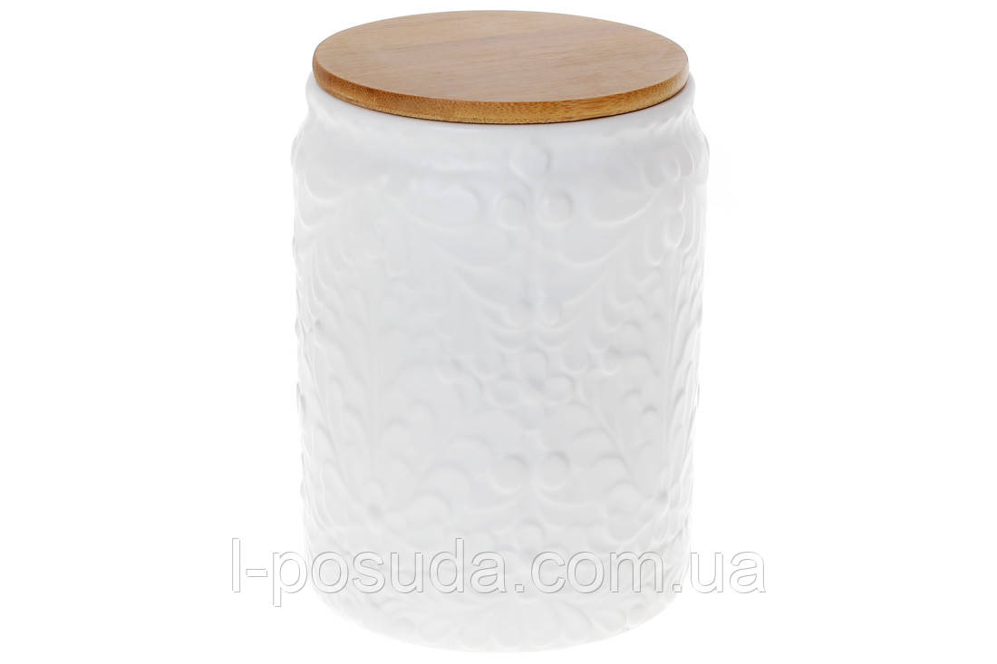 1100мл з бамбуковою кришкою та рельєфним візерунком,, фото 1