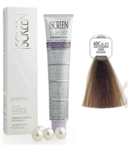 Крем-фарба без аміаку Screen Purease Color Cream 6DC (6.31) 100 мл