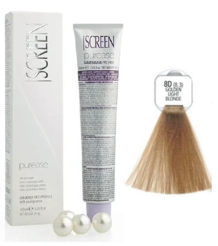 Крем-фарба без аміаку Screen Purease Color Cream 8D (8.3) 100 мл