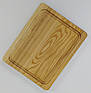Кухонна дошка з ясеня 29.5×19.5×2 см / Дерев'яна обробна дошка / Прямокутна дошка для нарізки та сервірування / Натуральна дошка, фото 6