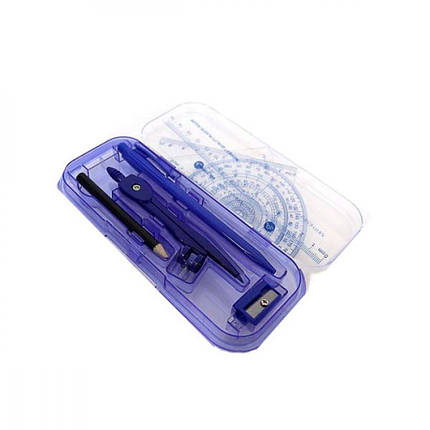 Готовальня 7 предметів /пластикова коробка, фото 1