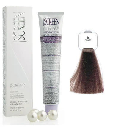 Крем-фарба без аміаку Screen Purease Color Cream 6 Glaze 100 мл, фото 1