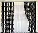 Сучасні портьєри для залу з тканини блекаут 2шт розмір 150*270 у чорному кольорі, комплект штор, фото 3