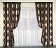 Модні штори блекаут в спальню комплект штор 2шт 150*270. Штори коричневого кольору, фото 2