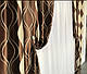 Модні штори блекаут в спальню комплект штор 2шт 150*270. Штори коричневого кольору, фото 5