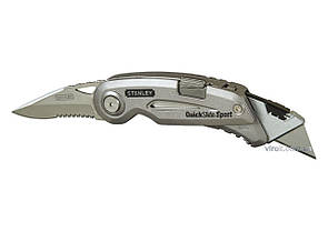 Ніж STANLEY з 2-ма лезами "QuickSlide Sport Utility Knife", L= 120 мм