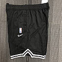 Чорні шорти тренувальні Бруклін Нетс Nike Brooklyn Nets Black NBA Shorts баскетбольні, фото 2