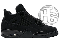 Женские кроссовки Air Jordan 4 Retro Black Cat CU1110-010