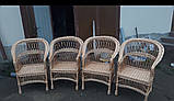 Крісло плетене з лози, фото 7