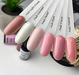 База камуфлювальна каучукова без пензлика з вузьким горлечком Nails Molekula Nude Natural Rubber Base 30 мл, фото 3