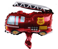 Фольгированная мини-фигура "Пожарная машина" 33х40см, с клапаном, Китай