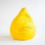 Крісло мішок жовтий Оксфорд велике, Кресло мешок желтый, Безкаркасне крісло груша жовте, кресло груша желтое, пуфик мешок желтый, фото 7