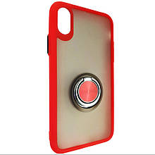 Чохол Totu Copy Ring Case iPhone X/XS Red+Black