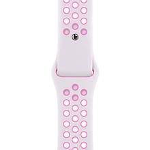 Ремінець для Apple Watch (42-44mm) Nike Sport Band White/Pink