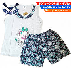 Жіночий домашній комплект майка шорти для сна Baray 304 жіноча піжама