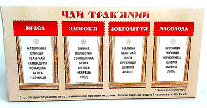 Подарунковий набір чаїв з медом Фіточай натуральний Карпатський чай трав'яний і ягідний лікувальний збір трав, фото 3