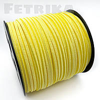Шнур замшевий 3 мм, лимонний