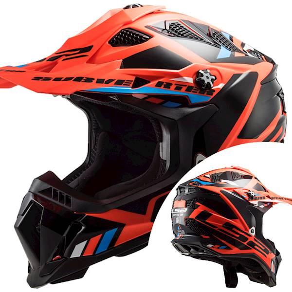Мотошлем LS2 MX700 Subverter Evo Stomp Fluo Orange Black