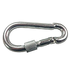 Пожежний карабін 10х100мм с замком (фіксатором), фото 2