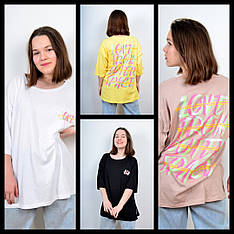 Жіночі футболки Батал 52-58 G-O S,M, L,XL 3293