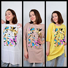 Жіночі футболки Батал 52-58 G-O S,M, L,XL