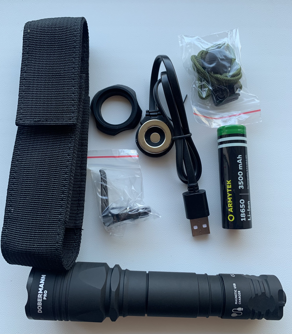 Ліхтар Armytek Dobermann Pro MAGNET USB Warm, теплий
