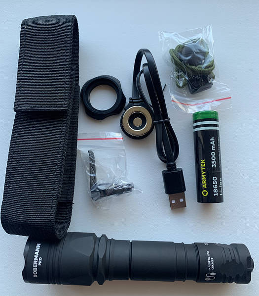 ARMYTEK (アーミーテック) DOBERMANN PRO Фонарь Armytek Dobermann Pro v3.5 Magnet USB
