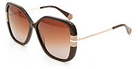 Женские солнцезащитные очки модные большие в пластиковой оправе брендовые Enni Marco IS 11-624