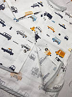 Детская рубашка муслиновая для мальчика 9-12 месяцев