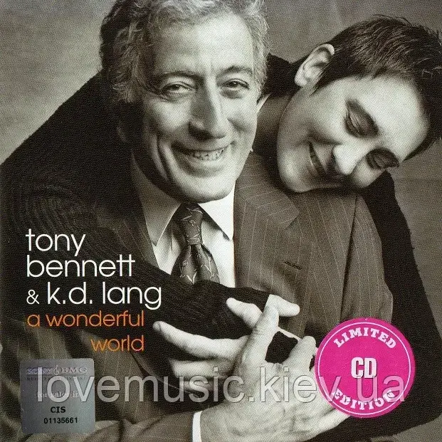 Музичний сд диск TONY BENNETT & K. D. LANG A wondeful world (2002) (audio cd), фото 1