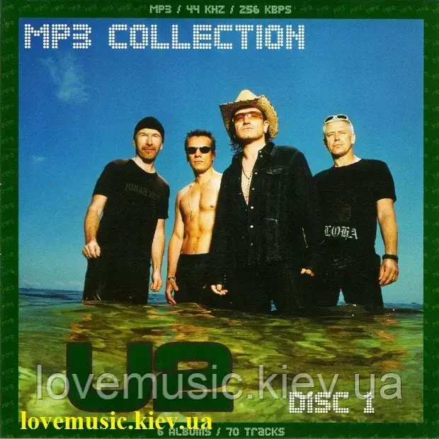 Музичний сд диск U2 MP3 Collection cd 1 (2008) mp3 сд, фото 1