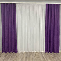 Готові штори Мікровелюр фіолет, фото 5