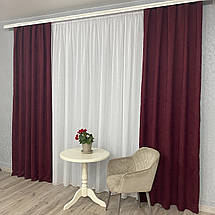 Готові штори однотонні Мікровелюр крем, фото 3