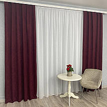 Готові штори однотонні Мікровелюр крем, фото 5