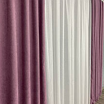 Готові штори однотонні Мікровелюр рожевий, фото 2